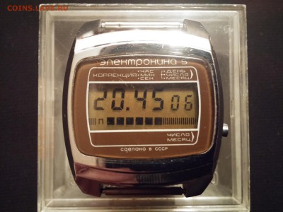 Часы наручные Электроника 5 СССР 1980г №1 до 24.05 22:00 - Э5-202-кор-1