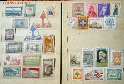 154 чистых старых марок Мира + бонус старые гашеные марки - алб10.JPG
