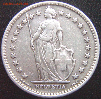 Швейцария_2 франка 1943. Серебро; до 19.05_22.36мск - 9676