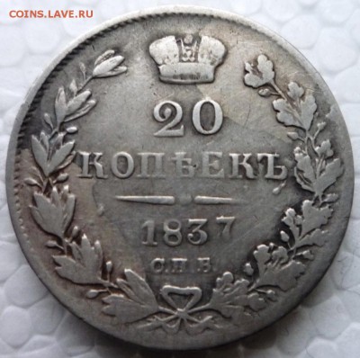 20 коп. 1837 года. СПб,НГ.  Окончание  21.05. 15. в 22,30ч. - P1130010.JPG