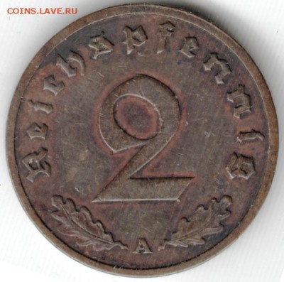 2 райхспфеннига 1937А Германия до 26.05.15 г. в 22.00 - Scan-150516-0016