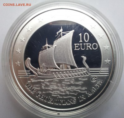 HV-012 Мальта 10Евро Финикийцы корабль до 24.05.2015 22 00 - Malta 10 evro 2