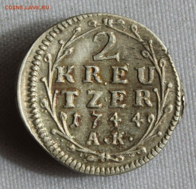 С  руб.ГЕССЕН-ДАРМШТАДТ 2 крейцера 1744г.В КОЛЛЕКЦИЮ до 26.5 - IMG_5386.JPG