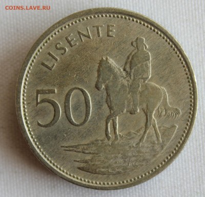 С 1 руб. КОРОЛЕВСТВО ЛЕСОТО 50 лисенте 1983г. до 26.05.15г. - IMG_5453.JPG