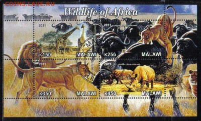 Малави мл 2011г Животные Африки до 23.05 22.00мск - Малави мл 2011г Животные Африки-2