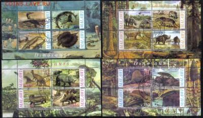 Марки мира мл Динозавры до 23.05 22.00мск - Малави мл 2010г Динозавры 4