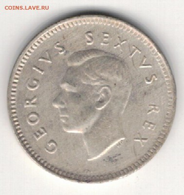 Ag Ю.Африка 3 пенса 1950 до 25.05.15 в 22.00мск (Б57) - 5-ю50