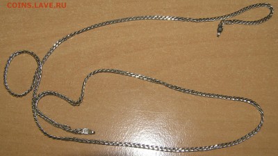 цепочка серебро DIAGONAL итальянская + советское пробирное к - P1010166 (2).JPG