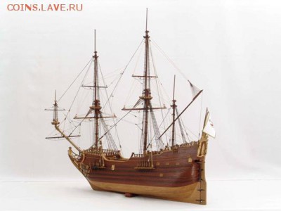 Монеты с Корабликами - Модель Голландского флейта