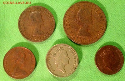 5 монет с Елизаветой II (4 Великоб. + 1 Австралия) до - Королева_1.JPG