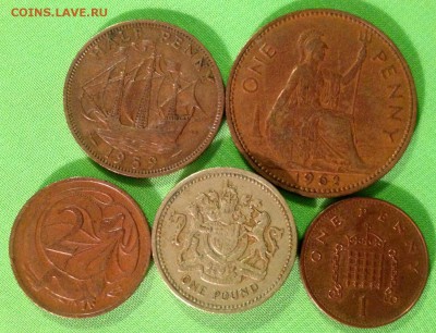 5 монет с Елизаветой II (4 Великоб. + 1 Австралия) до - Королева_2.JPG