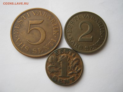 ЭСТОНИЯ 1 сент 1929, 2 сенти 1934, 5 сенти 1931. До 27.05. - 017.JPG