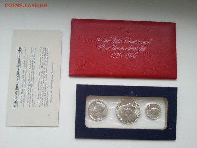 1976 Серебряный сет США (200 лет независимости) до 26.05 - 7