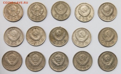10 копеек 1935-1957 - 15 разных монет - до 28.5.2015 22-00 - 2015-05-24 03.19.59