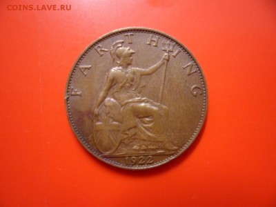 1 фартинг 1922 г, бронза Георг V, Британия 27.05.15 22.00 - SAM_3546.JPG