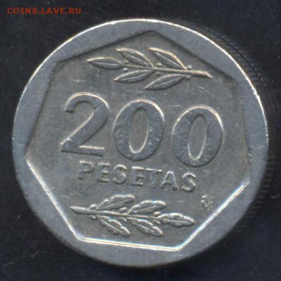 Испания 200 песет 1987 г. 26.05.15 г. 22-00 МСК. - Испания