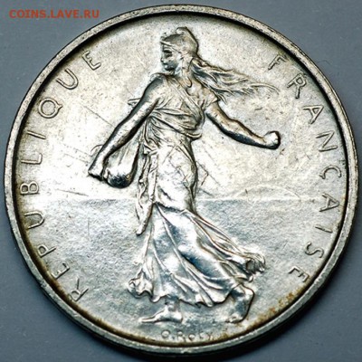 Франция_5 франков 1962. Серебро; до 25.05_22.30мск - 9888