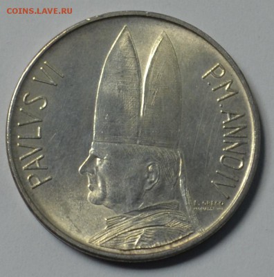 Ватикан 500 лир 1966 года до 29.05 22.00 мск - DSC_0011.JPG