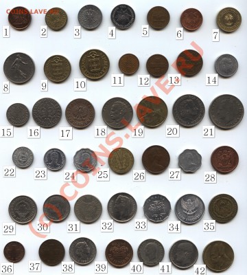 Монеты Стран Мира! 25 рублей любая! - 25 r-1