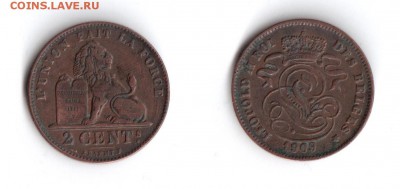 Бельгия 2сент. 1909 до 31,05,15 21-00М - 2-1909