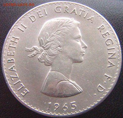 Отличная британская памятная крона 1965; до 26.05_22.06мск - 9159