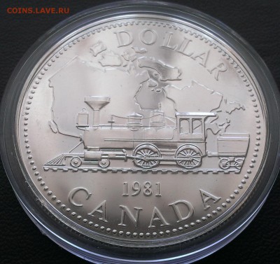 Канада 1$ 1981 паровоз - IMAG1655