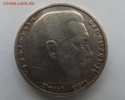 Монета Третий Рейх | 5 марок Серебро - 1939 год - 5 Марок 1939 года