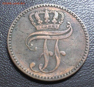 С 1 руб. Меклебург-Шверин 3 пфеннига 1855 - IMAG1708