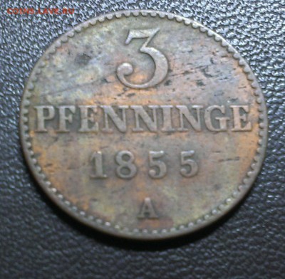 С 1 руб. Меклебург-Шверин 3 пфеннига 1855 - IMAG1707