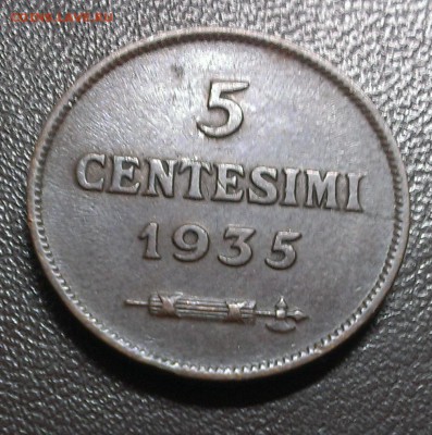 С 1 руб. Сан Марино 5 чентизими 1935 - IMAG1705