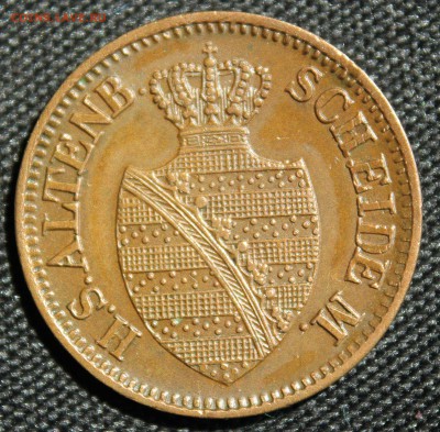 С 1 руб. САКСЕН-АЛЬТЕНБУРГ I пфенниг 1865г. UNC до 1.06. - IMG_5610.JPG