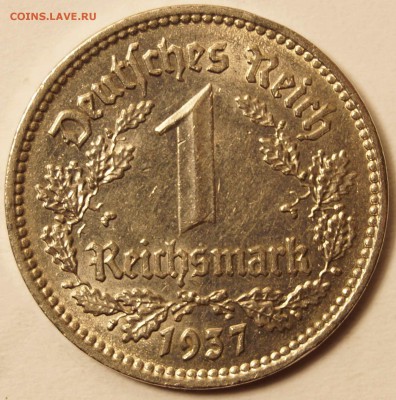 Германия. 1 Рейхсмарка 1937 А до 30.05.2015 в 22:00 - 1Рейхсмарка_1937_1.JPG