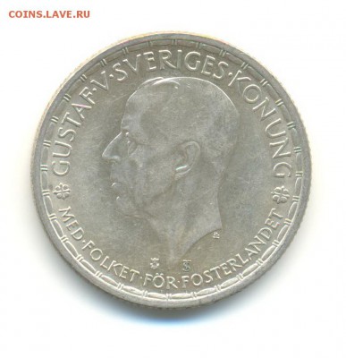 Ag. Швеция 2 кроны 1947. XF . до 30.05 22:00 - 14