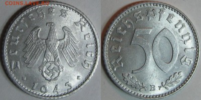 5 RM 1934 Е                        (кирха без даты) - оценка - 50 RP 1943 В.JPG