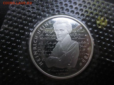 1997 ФРГ, 10 М, Гейне, пруф, серебро, до 01.06 в 22-15 мск - IMG_0624.JPG