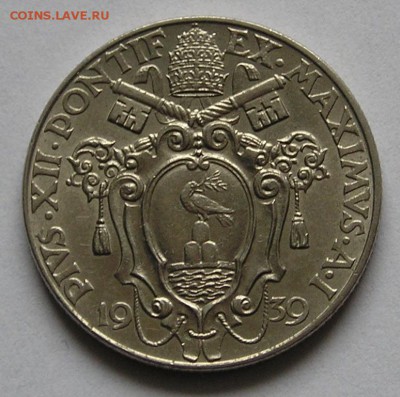 Ватикан, 1 Лира 1939 "Дева Мария" (28.05) - P1012041.JPG