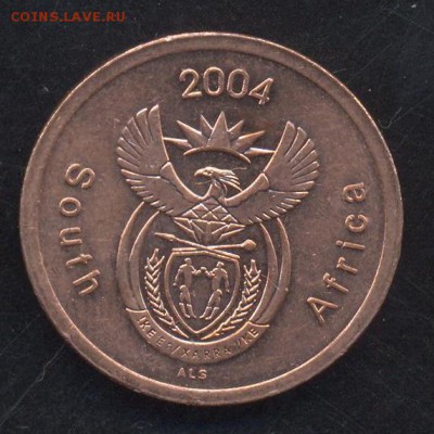 ЮАР 5 центов 2004 г. 29.05.15 г. 22-00 МСК. - ЮАР1
