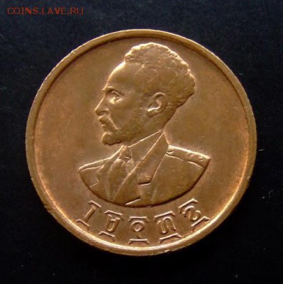 4 - Эфиопия 10 центов (1936) (UNC) штемп. блеск №2 А