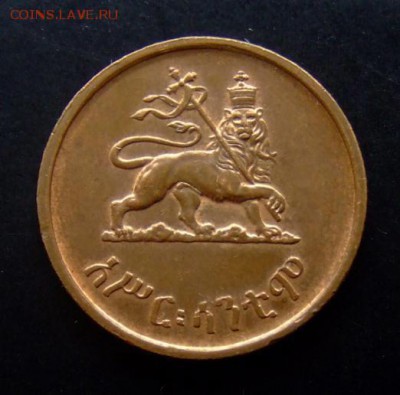 4 - Эфиопия 10 центов (1936) (UNC) штемп. блеск №2 Р