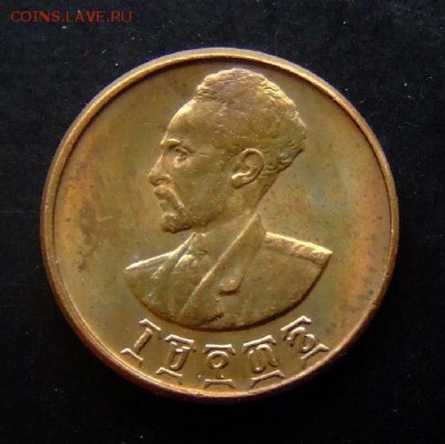 4 - Эфиопия 1 цент (1936) (XF+) штемп. блеск №2 А