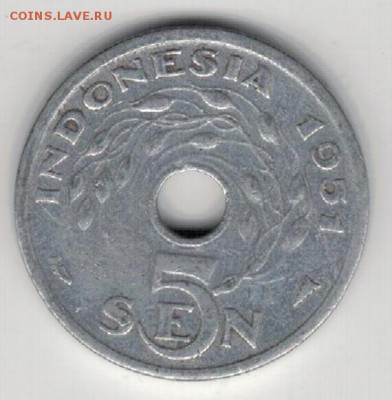 Индонезия 5 сен 1951 до 01.06.15 в 22.00мск (Б187) - 1-индон5с1