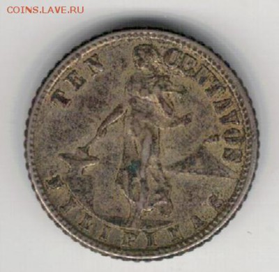 Ag Филиппины 10 сентаво 1944 до 01.06.15 в 22ч (9116) - 5-ф44а