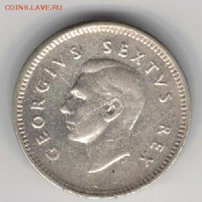 Ag Ю.Африка 3 пенса 1950 до 01.06.15 в 22.00мск (Б57) - 5-ю50