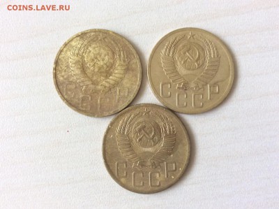 Лот 5 копеек дореформа 1948,52,53 до 04.06.2015 22:30 - 9.2