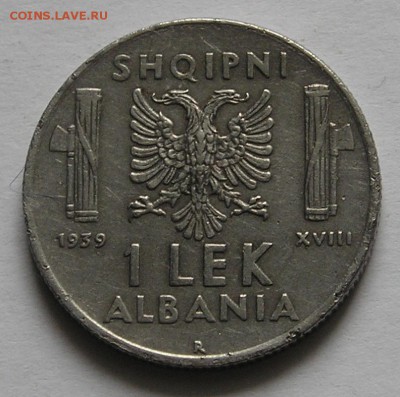 Итал. оккупация Албании, 1 Лек 1939  (31.05) - P1012091.JPG