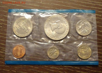 США - НАБОР 1976 в запайке 6 шт. синий до 5.06, 22.00 - США набор 1976 синий.1