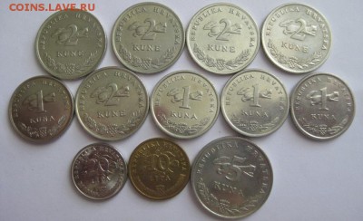 Мелочь Хорватии 12 монет  1- 5 куны, 10 и 20 лип 2002 - 2013 - IMG_9410.JPG