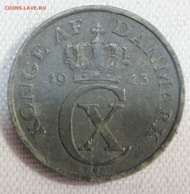 С 1 руб. ДАНИЯ 1 эре 1943г.ОККУПАЦИЯ  до 5.06.15г.в 22-00 - IMG_5554.JPG