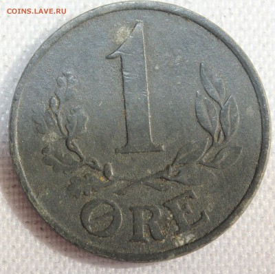 С 1 руб. ДАНИЯ 1 эре 1943г.ОККУПАЦИЯ  до 5.06.15г.в 22-00 - IMG_5553.JPG