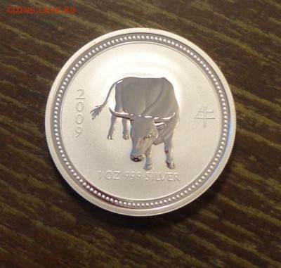 АВСТРАЛИЯ - БЫК унцовка пруф до 5.06, 22.00 - Австралия бык серебро